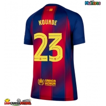 Camisa de Futebol Barcelona Jules Kounde #23 Equipamento Principal Mulheres 2025-26 Manga Curta